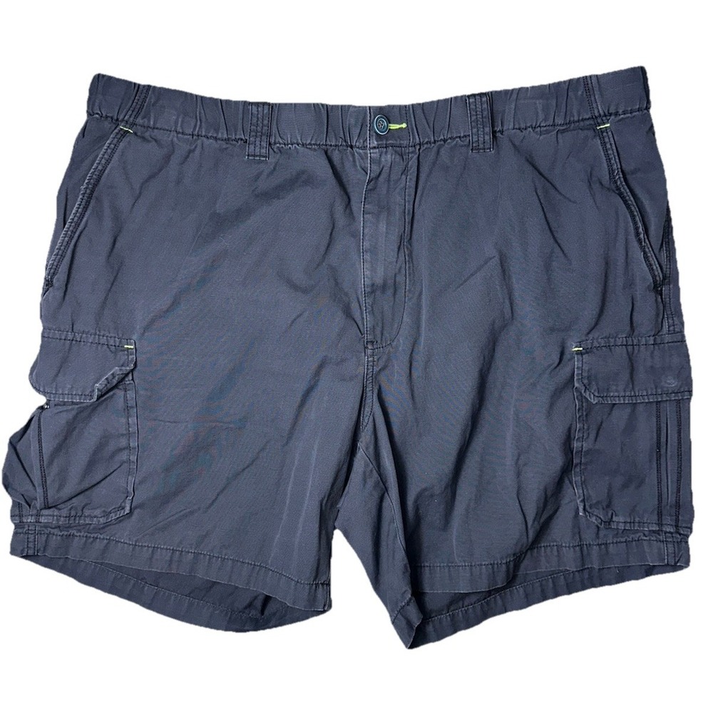 Tommy Bahama Mens 2XB XXL Big Relax Survivor Elastic Waist Cargo Shorts 8" Navy